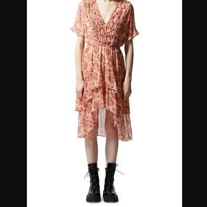 THE KOOPLES VINTAGE FLOWERS MUSLIN MIDI DRESS NWT
